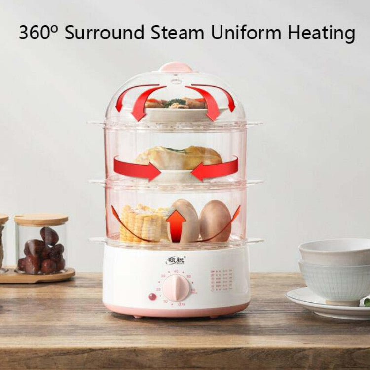 LINGRUI定時迷你多功能煮蛋器自動斷電家用早餐機 國標