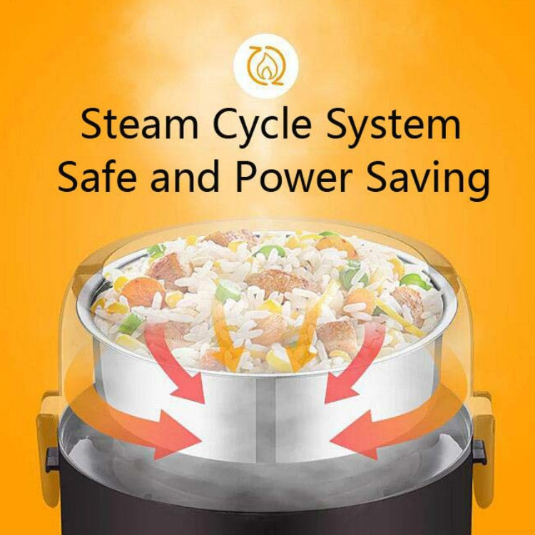 領銳多功能電熱飯盒插電加熱保溫蒸煮飯盒小型電飯煲 國標