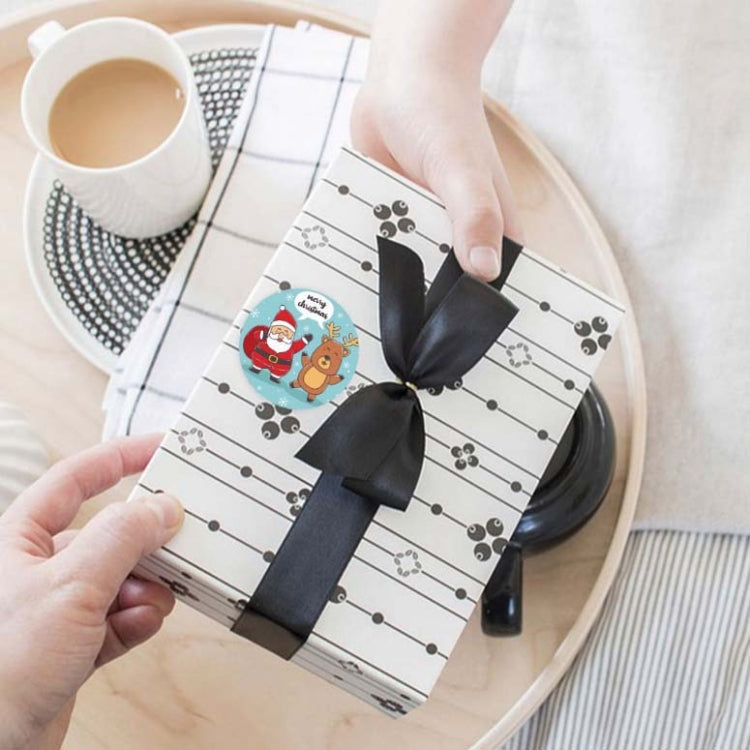 2個賣 聖誕節貼紙聖誕老人節日裝飾不幹膠貼紙標籤