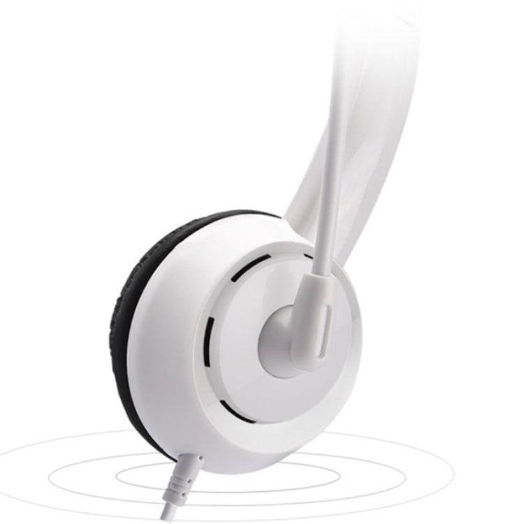 電音 DT326 頭戴式台式電腦耳機兒童學習線控耳麥 帶話筒，線長1.8米