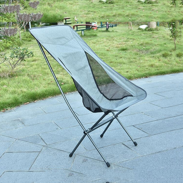 戶外便攜摺疊椅超輕鋁合金月亮露營沙灘椅