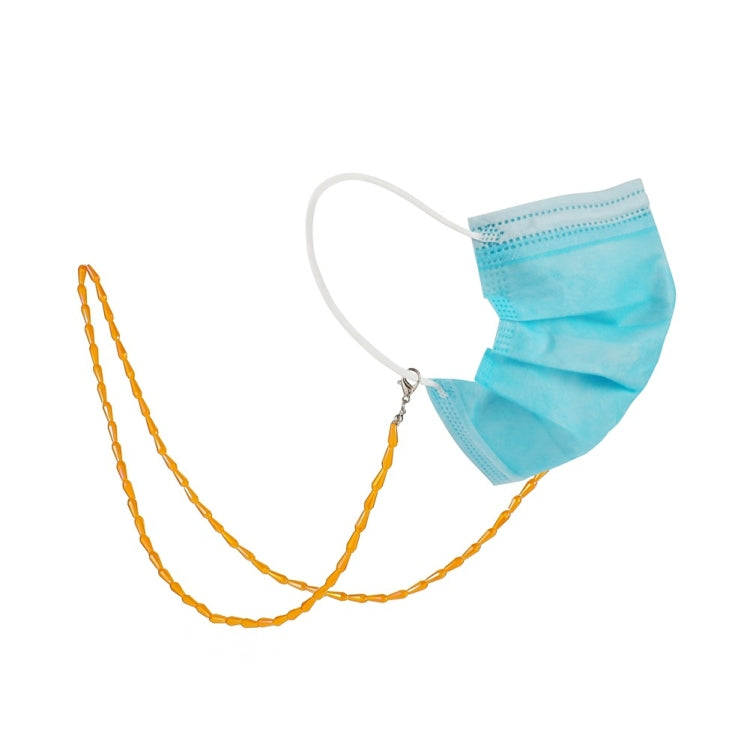 口罩掛繩項鏈 長水滴切面水晶口罩掛鏈 眼鏡鏈