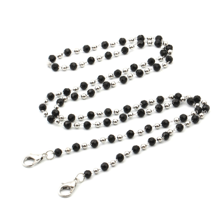 口罩掛繩項鏈個性手工水晶珠鏈口罩防丟掛鏈眼鏡鏈