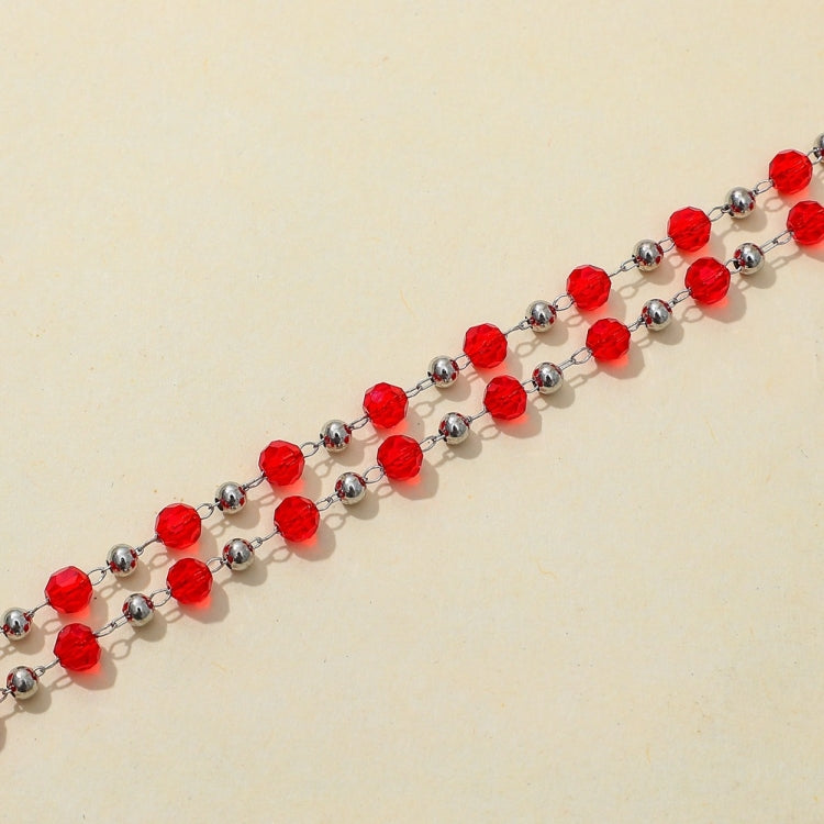 口罩掛繩項鏈個性手工水晶珠鏈口罩防丟掛鏈眼鏡鏈