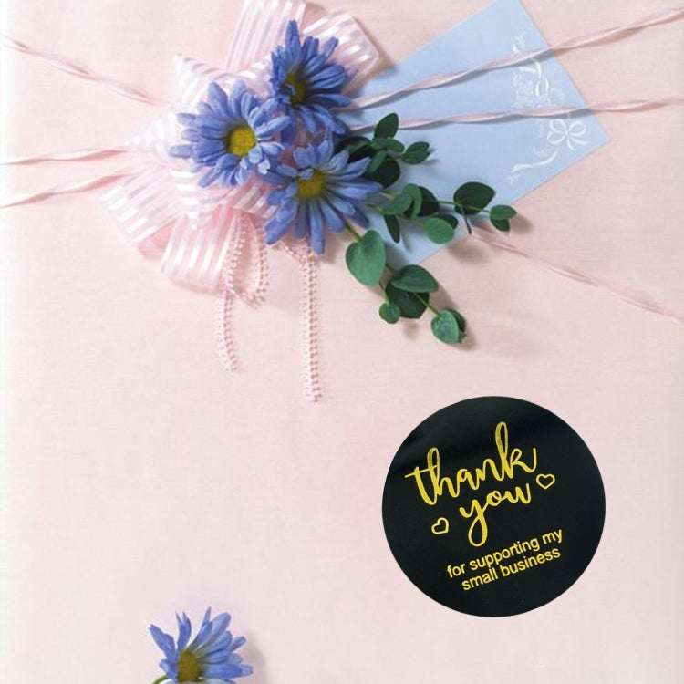 2個賣 卷裝染色燙金感謝你不幹膠貼紙標籤