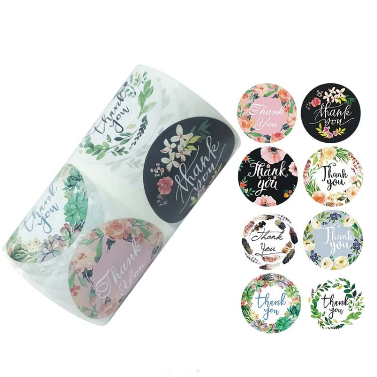 卷裝花卉感謝封口貼信封裝飾婚禮裝飾