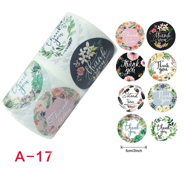 卷裝花卉感謝封口貼信封裝飾婚禮裝飾