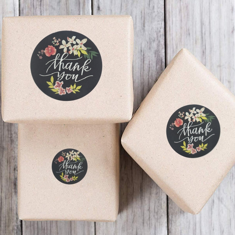 卷裝花卉感謝封口貼信封裝飾婚禮裝飾