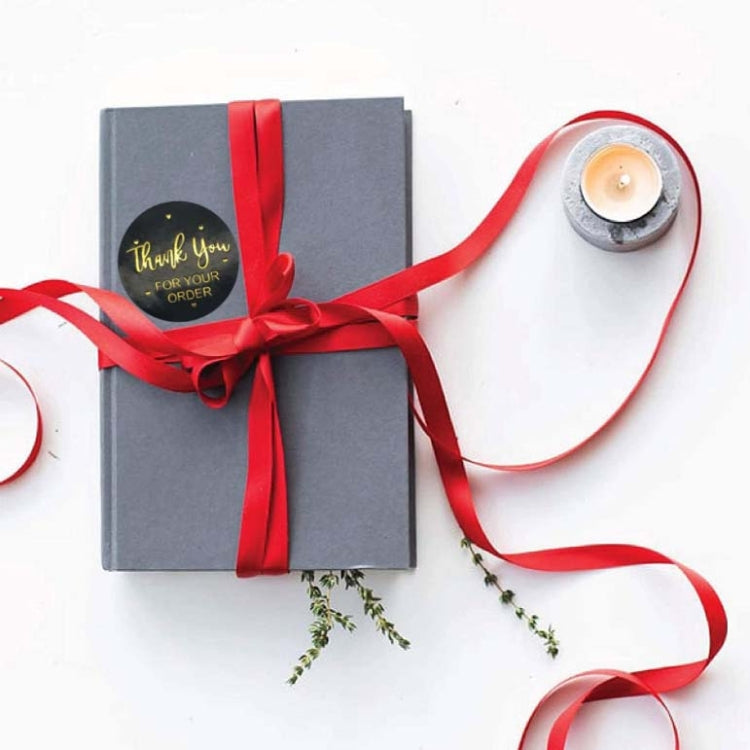 5個賣 燙金謝謝貼紙封口貼不幹膠信封禮物婚禮裝飾