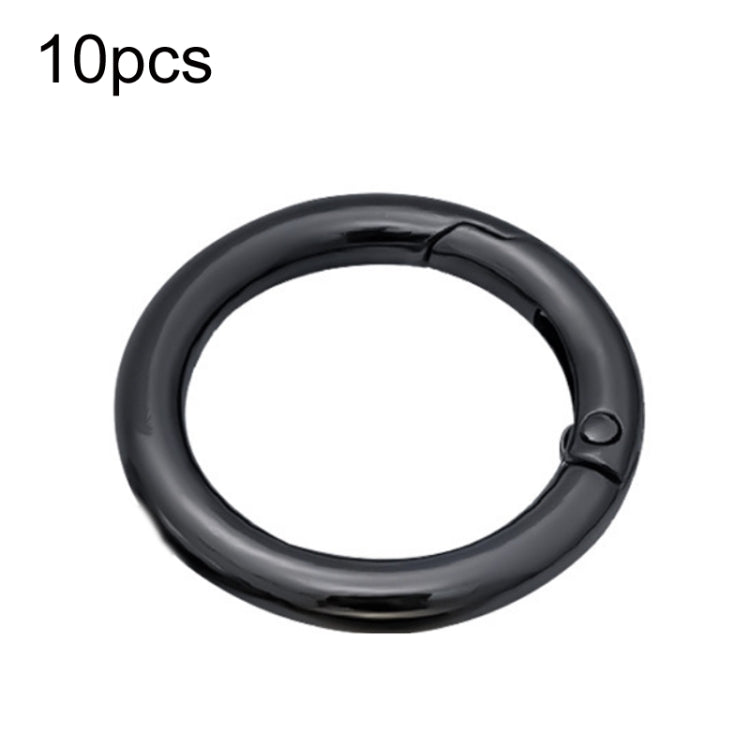 10件賣 鋅合金彈簧圈金屬開口箱包織帶鑰匙扣