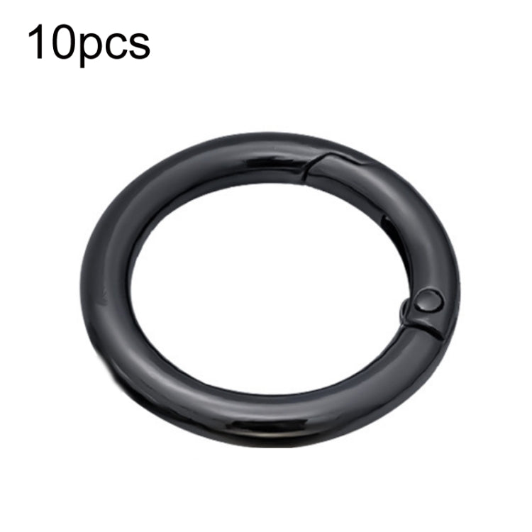 10件賣 鋅合金彈簧圈金屬開口箱包織帶鑰匙扣