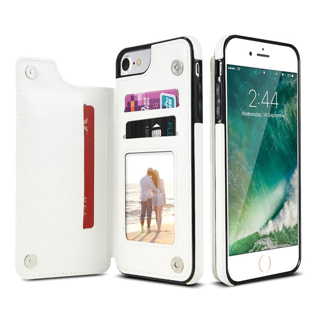 復古PU皮套多卡包手機套保護套 適用於iPhone 6 Plus & 6s Plus