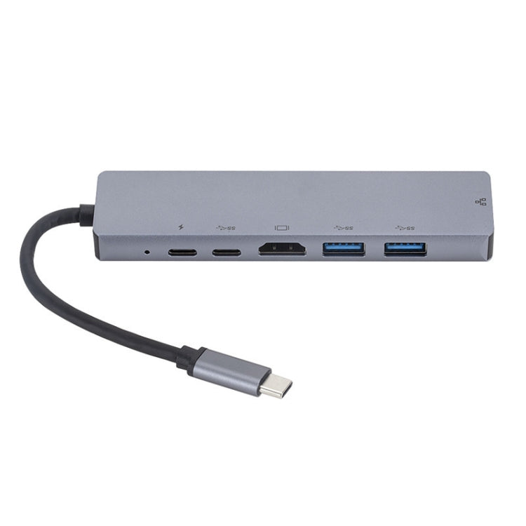 六合一 USB3.1 type C轉HDMI+RJ45擴展塢 適用於任天堂 Type-C拓展塢