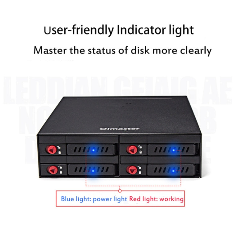 OImaster/我愛謀思特 MR-6401 四盤位機箱內置光驅硬盤盒