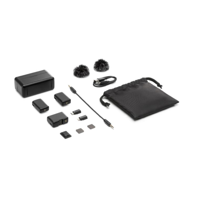 原裝 無線傳輸帶OLED觸控屏適用DJI Mic，款式:一發一收