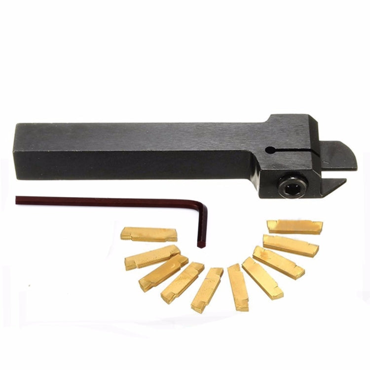 10個MGMN200-G刀片+ 1個MGEHR1212-2車床車刀