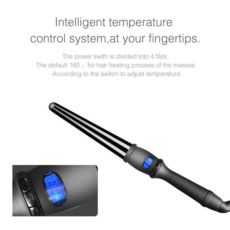 液晶錐形捲髮器鐵管單管陶瓷釉梨花錐