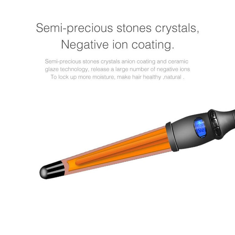 液晶錐形捲髮器鐵管單管陶瓷釉梨花錐