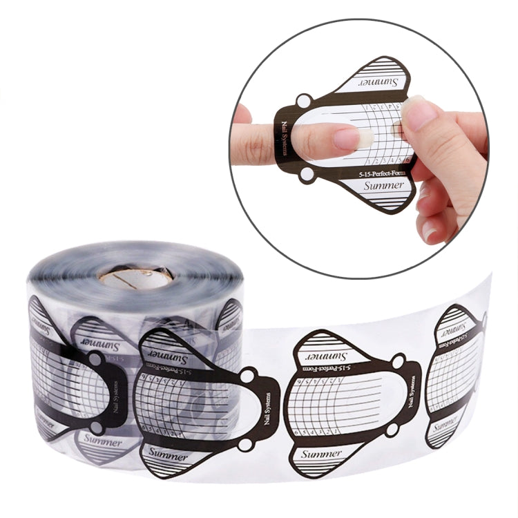 500片一套 美甲透明紙托 水晶甲光療甲專用 光療甲延長紙托