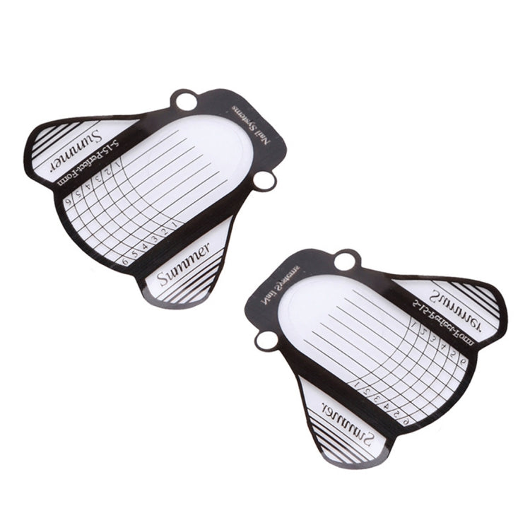 500片一套 美甲透明紙托 水晶甲光療甲專用 光療甲延長紙托