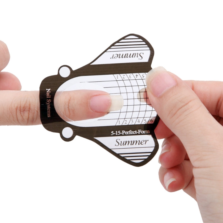 500片一套 美甲透明紙托 水晶甲光療甲專用 光療甲延長紙托