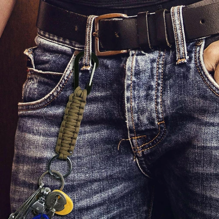 戶外多功能尼龍傘繩登山扣鑰匙鏈