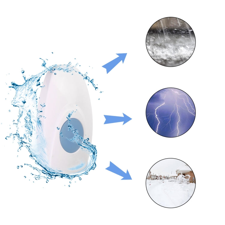 防水LED無線門鈴遙控門鈴含36首歌曲鈴聲