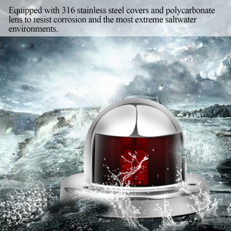 1對 不銹鋼導航燈 遊艇船用左紅右綠航行燈 DC 12V