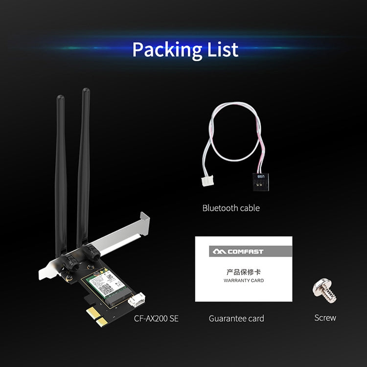 CF-AX200 SE 3000Mbps PCI-E雙頻藍牙無線網卡