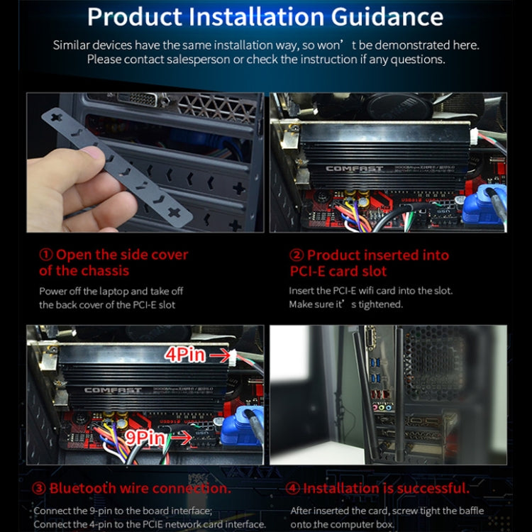 CF-AX200 SE 3000Mbps PCI-E雙頻藍牙無線網卡