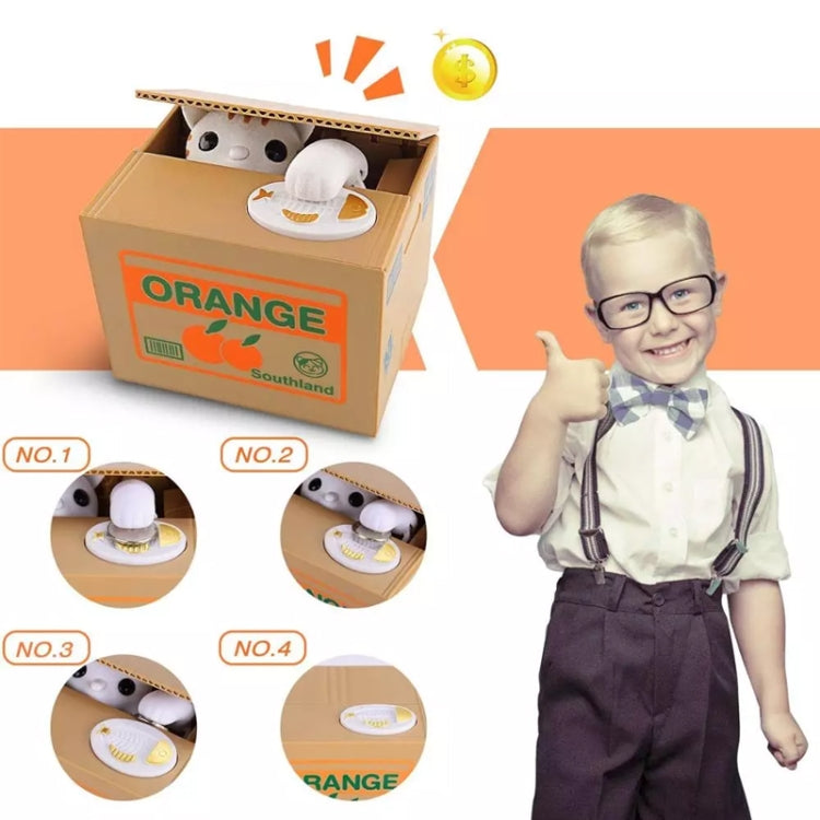 可愛創意吃錢貓儲蓄罐儲錢罐 時尚超萌偷錢貓存錢罐創意儲蓄罐