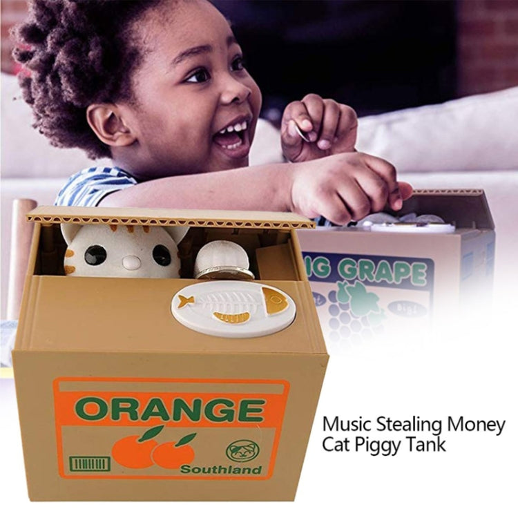 可愛創意吃錢貓儲蓄罐儲錢罐 時尚超萌偷錢貓存錢罐創意儲蓄罐