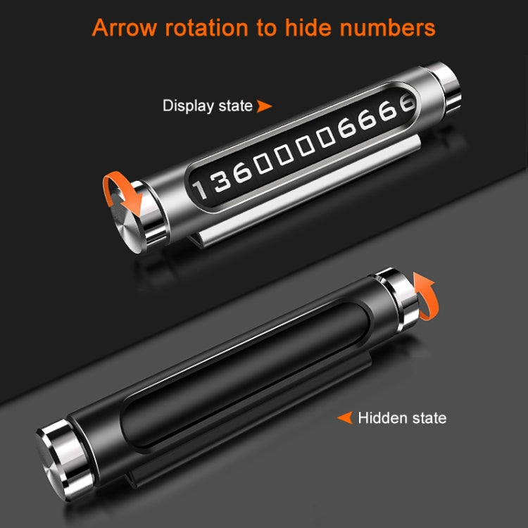 VODOOL 磁吸附設計汽車造型可旋轉夜光汽車臨時停車卡帶電話號碼