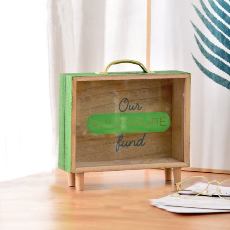 木質存錢罐大容量兒童儲蓄箱創意桌面飾品