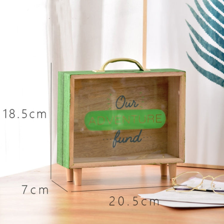 木質存錢罐大容量兒童儲蓄箱創意桌面飾品