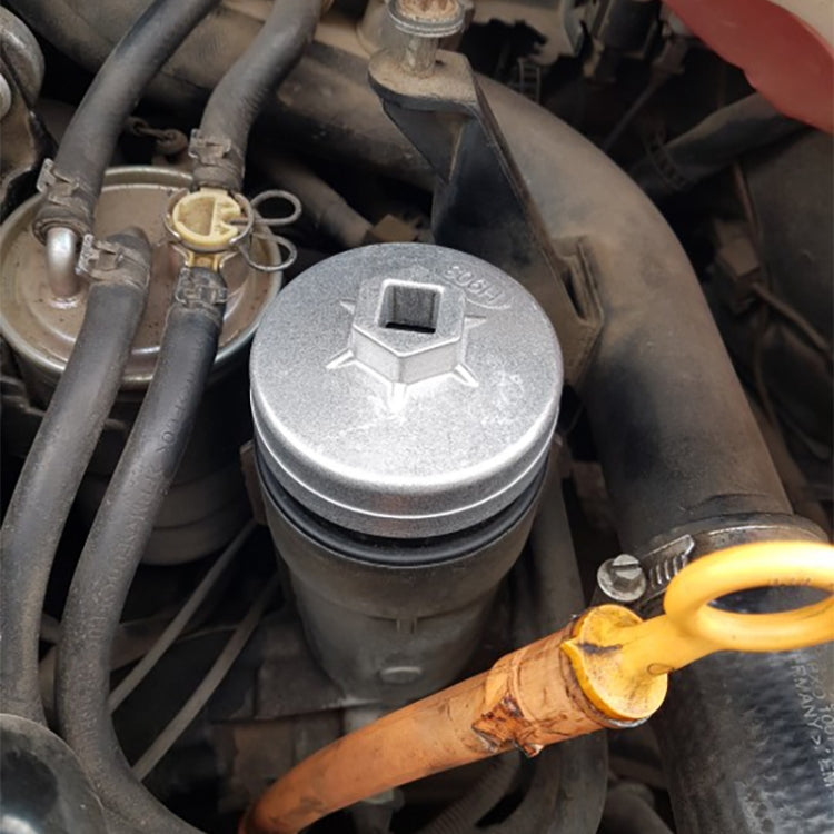 74mm 14槽鋁油濾清器扳手套筒拆卸工具用於寶馬奧迪奔馳