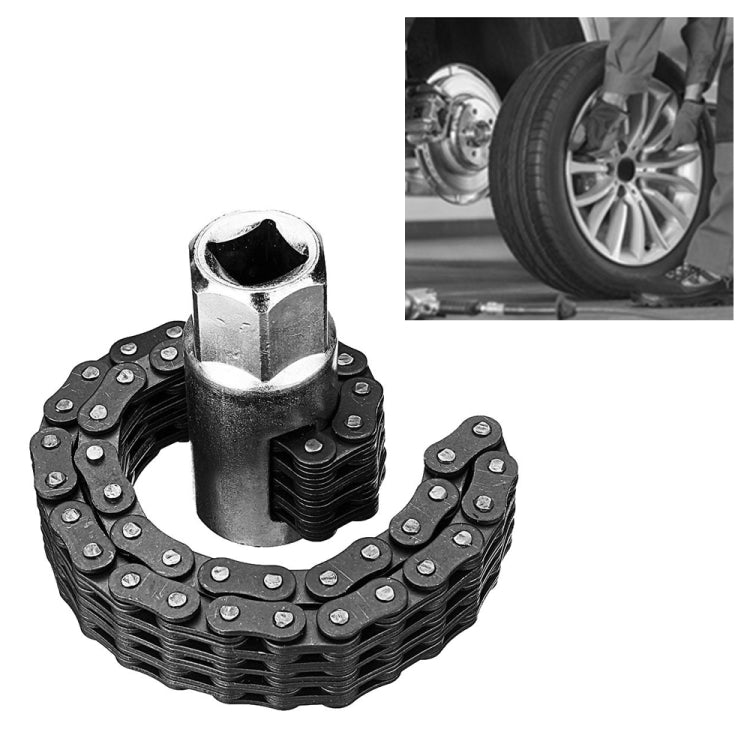 油過濾器鏈扳手扳手卸妝器可調節汽車修理工具