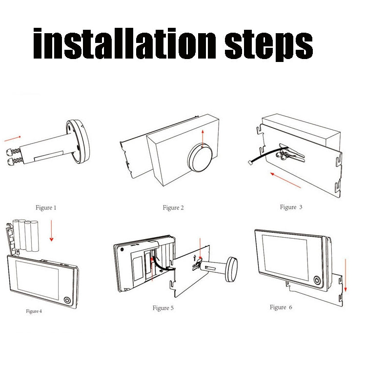 SF520A 200萬像素 無線防盜智能可視門鈴帶3.5英寸显示屏