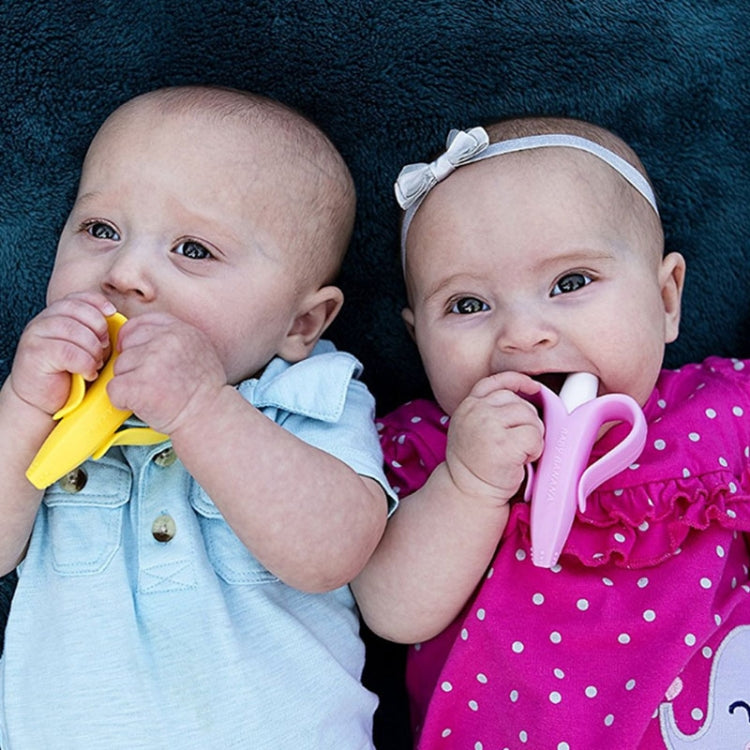 新生嬰兒香蕉硅膠牙膠咬咬樂