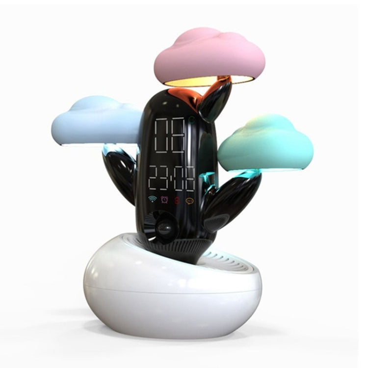 雲天氣時光燈多功能智能感應兒童喚醒鬧鐘