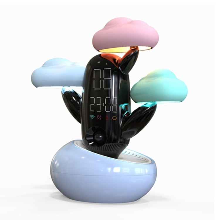 雲天氣時光燈多功能智能感應兒童喚醒鬧鐘