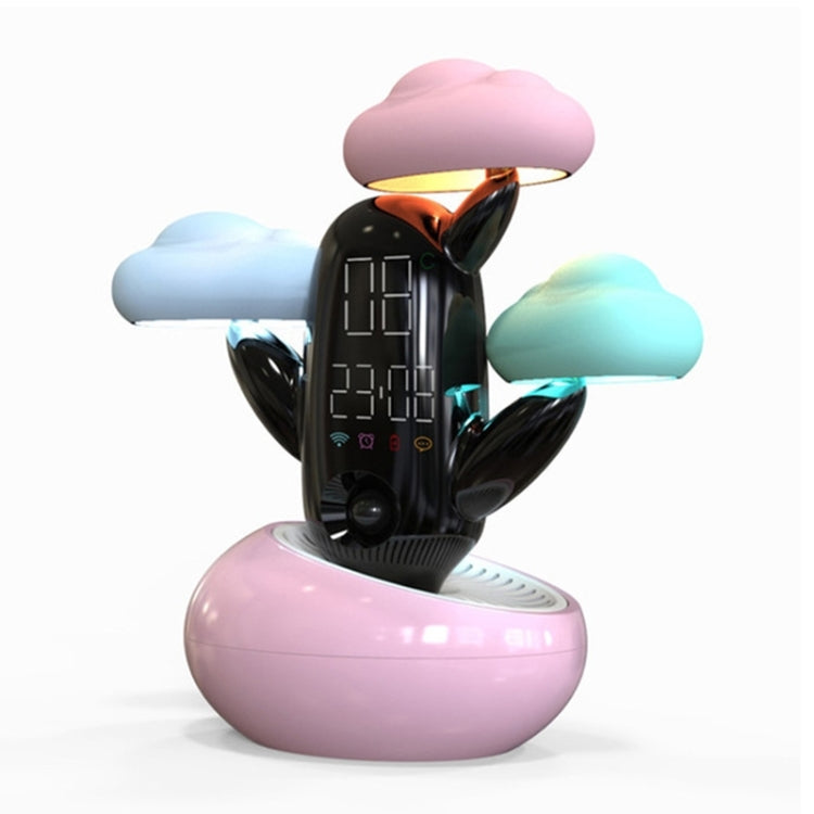 雲天氣時光燈多功能智能感應兒童喚醒鬧鐘