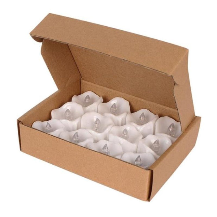 12個一盒 LED蠟燭 电子茶蠟 仿真流淚电子蠟燭燈 婚禮裝飾蠟燭燈