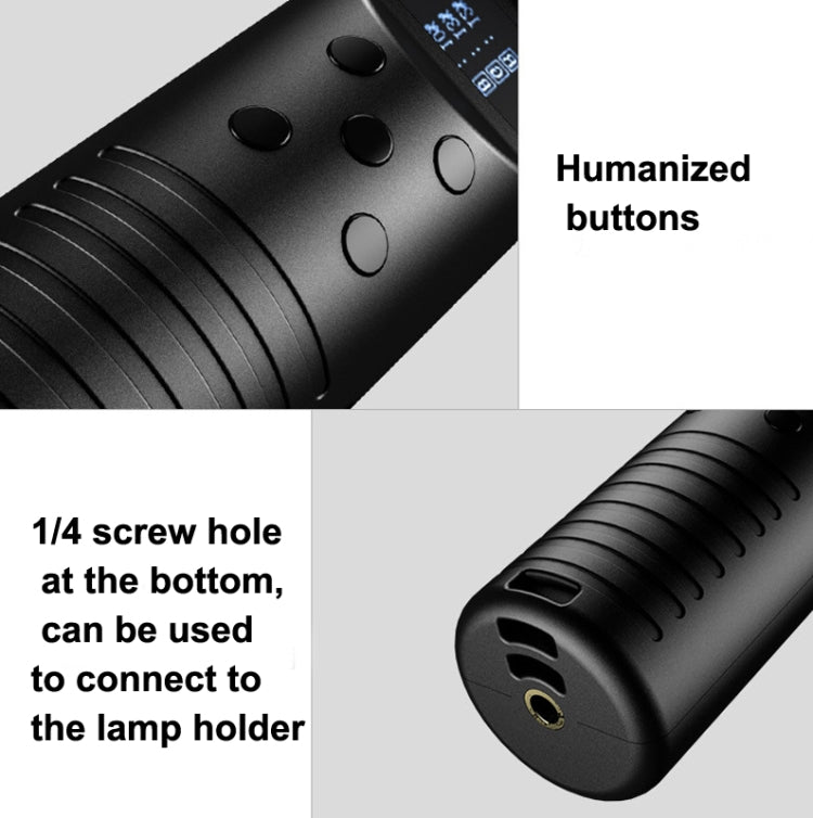 RGB七彩攝影補光棒3000K-6500K可調色溫補光棒