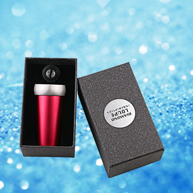 10倍高清光學玻璃鏡片鑽石GIA腰碼專業珠寶腰棱編碼鑒定放大鏡 顏色隨機發貨