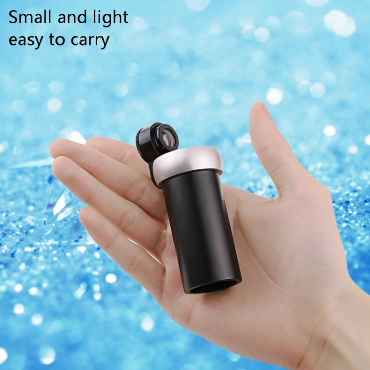 10倍高清光學玻璃鏡片鑽石GIA腰碼專業珠寶腰棱編碼鑒定放大鏡 顏色隨機發貨