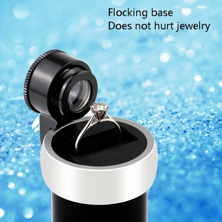 10倍高清光學玻璃鏡片鑽石GIA腰碼專業珠寶腰棱編碼鑒定放大鏡 顏色隨機發貨