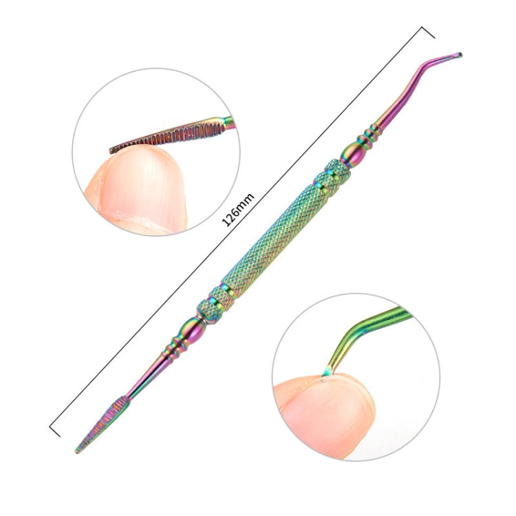 11合一彩鈦不銹鋼美甲鋼推指甲銼