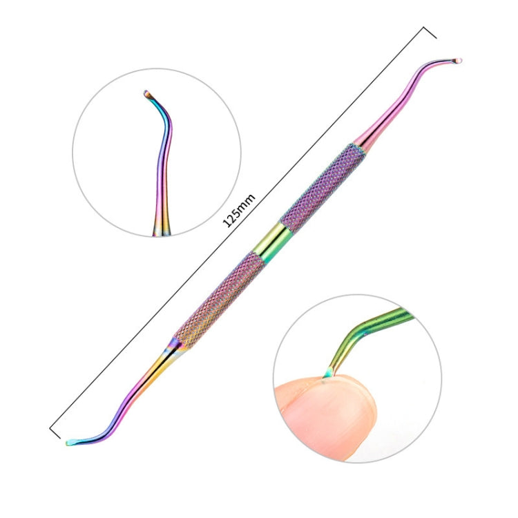 11合一彩鈦不銹鋼美甲鋼推指甲銼