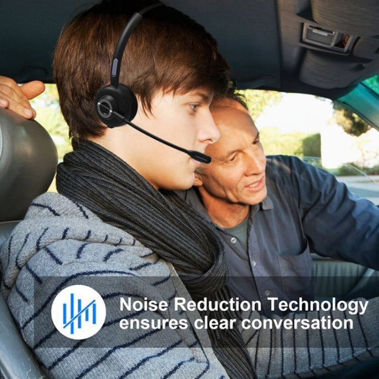 M97 藍牙5.0頭戴式話務單聲道藍牙耳機 帶充電底座